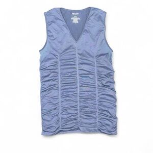 Merona V-Neck Ruched Tank Top in Blue